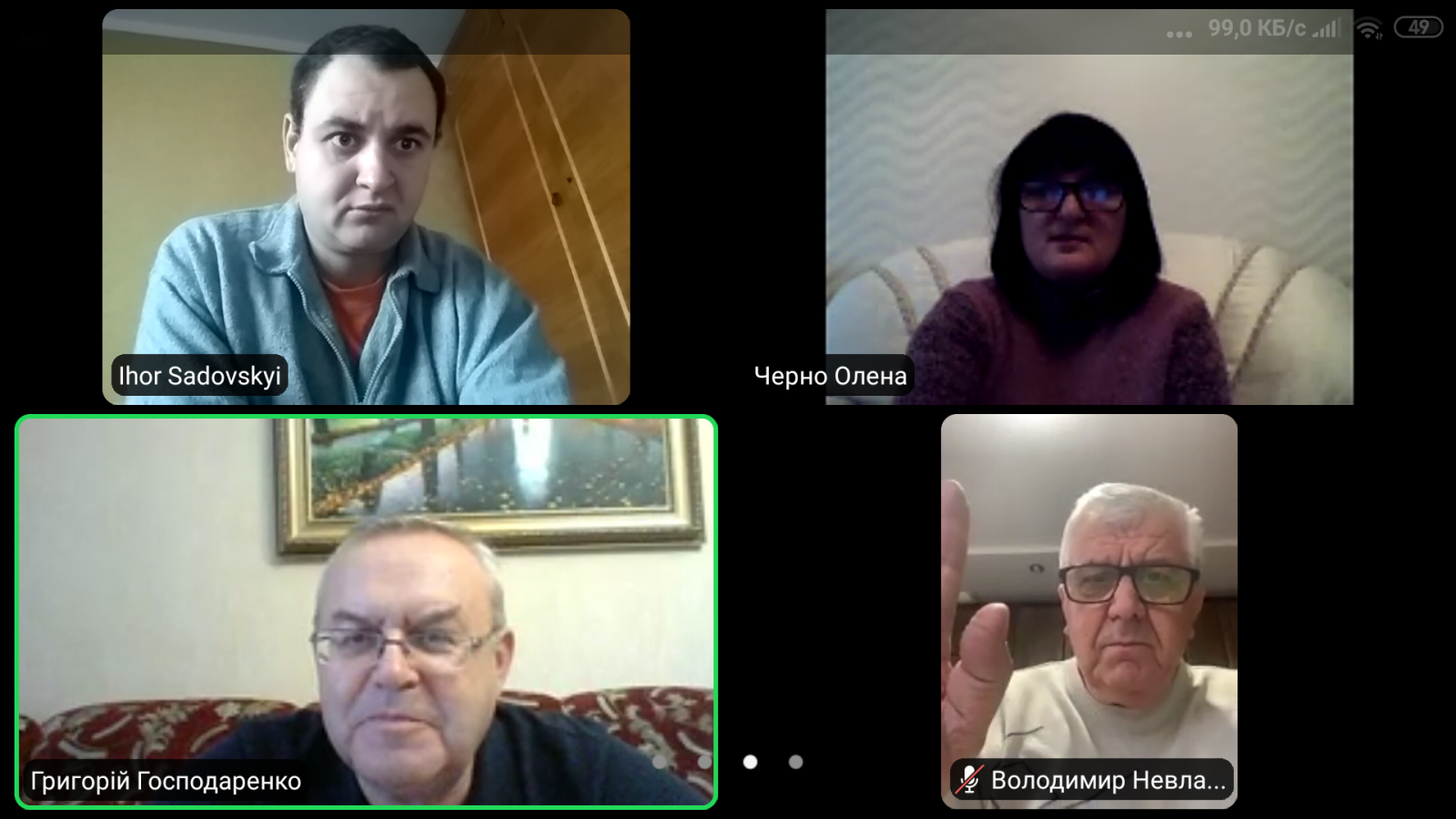 Online засідання кафедри агрохімії і ґрунтознавства